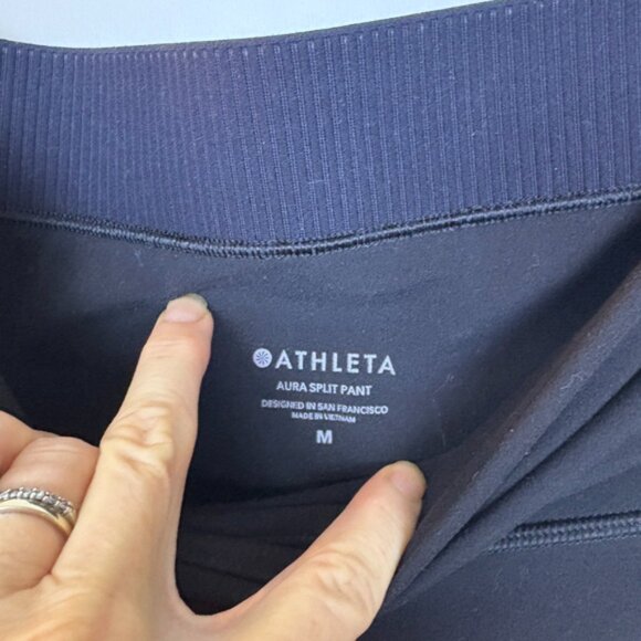 Athleta Aura Split Pant in Powervita, Black, Size S - Picture 7 of 9